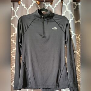EUC The North Face Dark Gray Quarter-Zip Pullover Base Layer